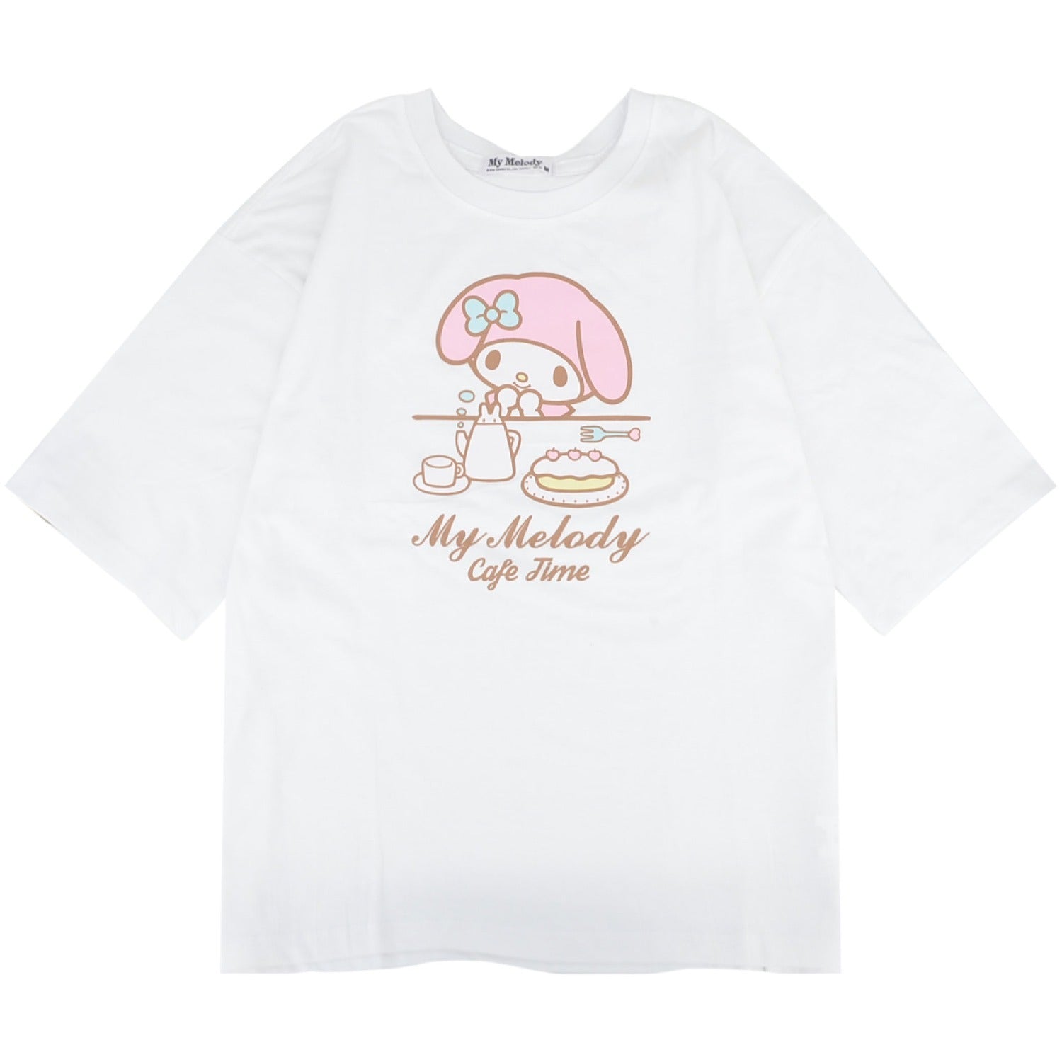 マイメロディ Tシャツ オーバーサイズ 半袖 プリント 刺繍 トップス サンリオ キャラクターズ レディース mm2152-199