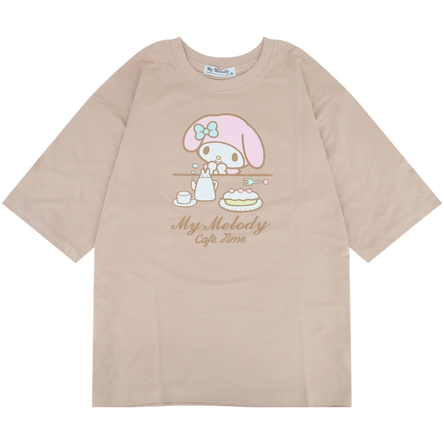 マイメロディ Tシャツ オーバーサイズ 半袖 プリント 刺繍 トップス サンリオ キャラクターズ レディース mm2152-199