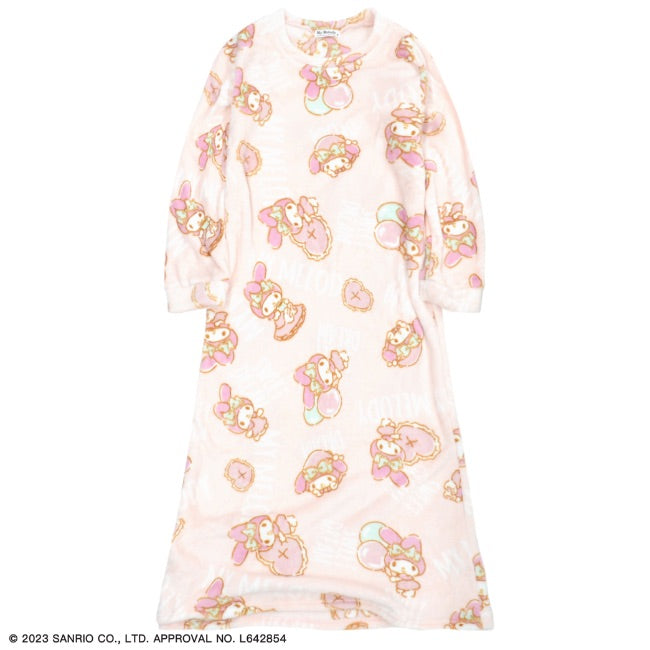 マイメロディ ルームウェア ワンピース ボアフリース フリース 冬 サンリオキャラクターズ mm2734-595