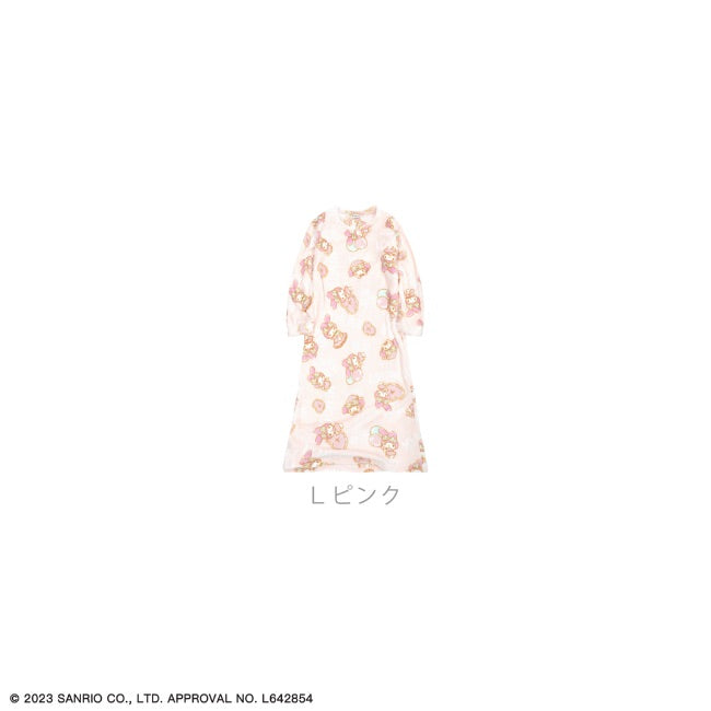 マイメロディ ルームウェア ワンピース ボアフリース フリース 冬 サンリオキャラクターズ mm2734-595