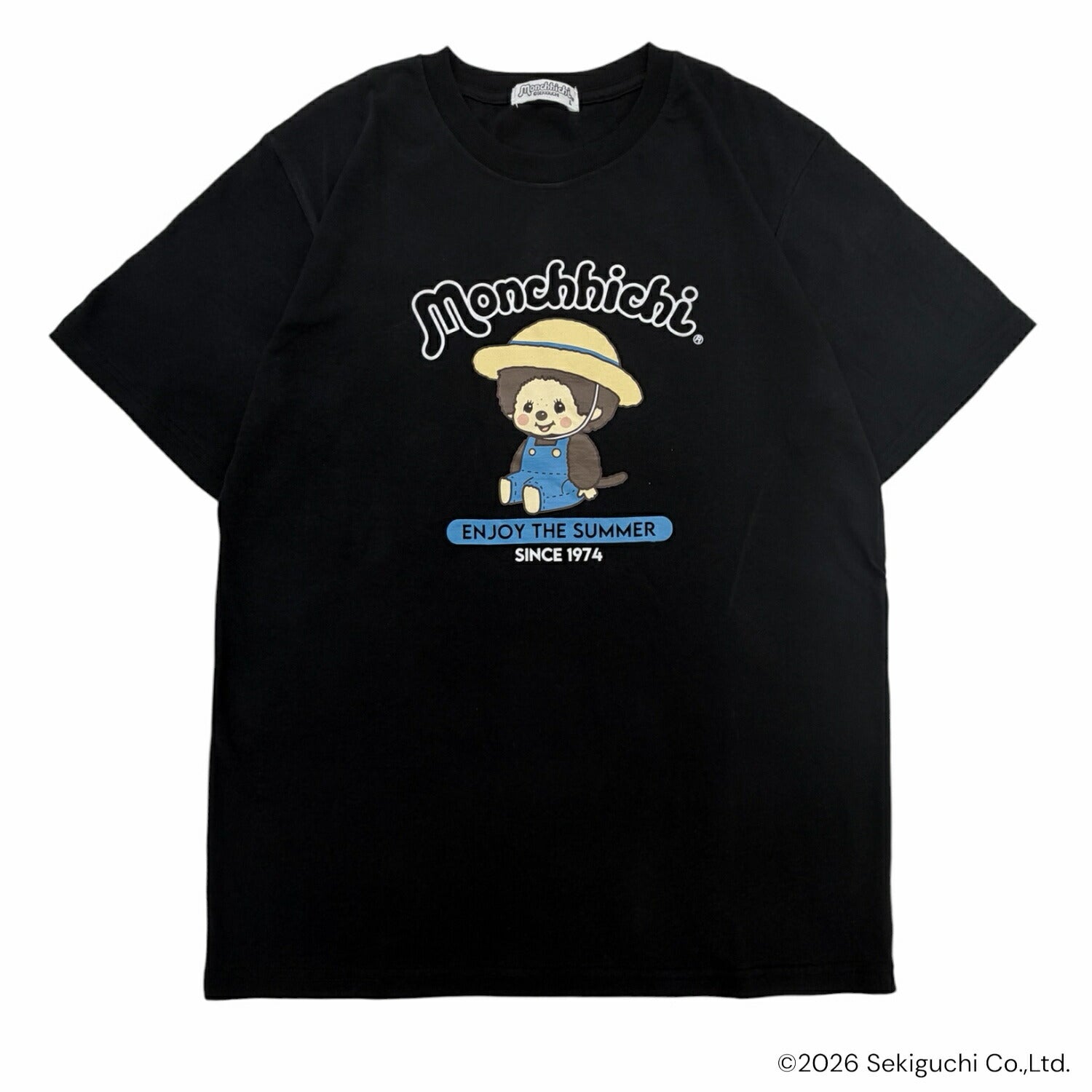 モンチッチ 半袖 Tシャツ 夏柄 プリント トップス 天竺 綿 レディース メンズ 春 夏 monchhichi mo1162-262