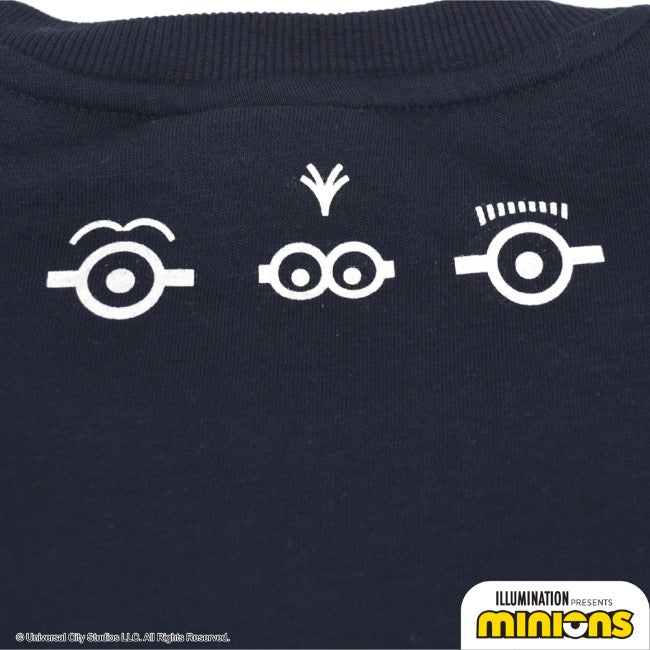 ミニオン 裏起毛 トレーナー 秋冬 ミニオンズ サガラ刺繍 スウェット ms1304-636