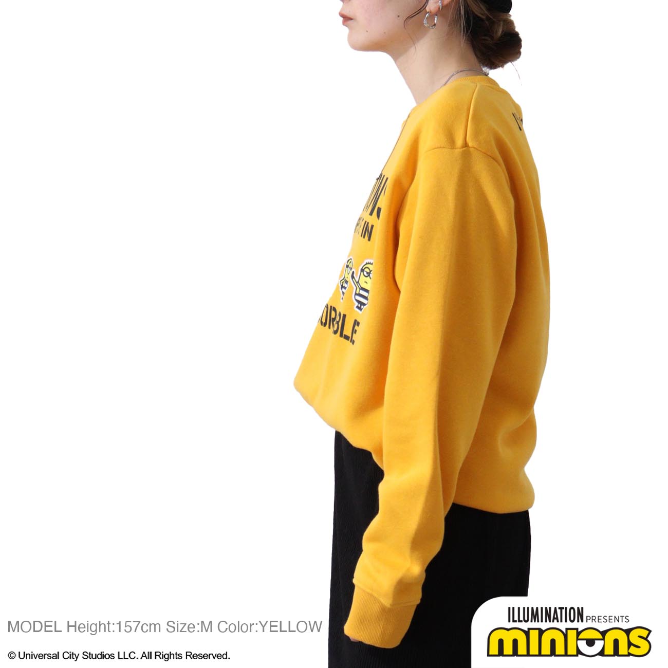 ミニオン 裏起毛 トレーナー 秋冬 ミニオンズ プリント スウェット ms1304-638