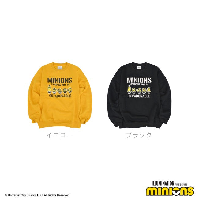 ミニオン 裏起毛 トレーナー 秋冬 ミニオンズ プリント スウェット ms1304-638