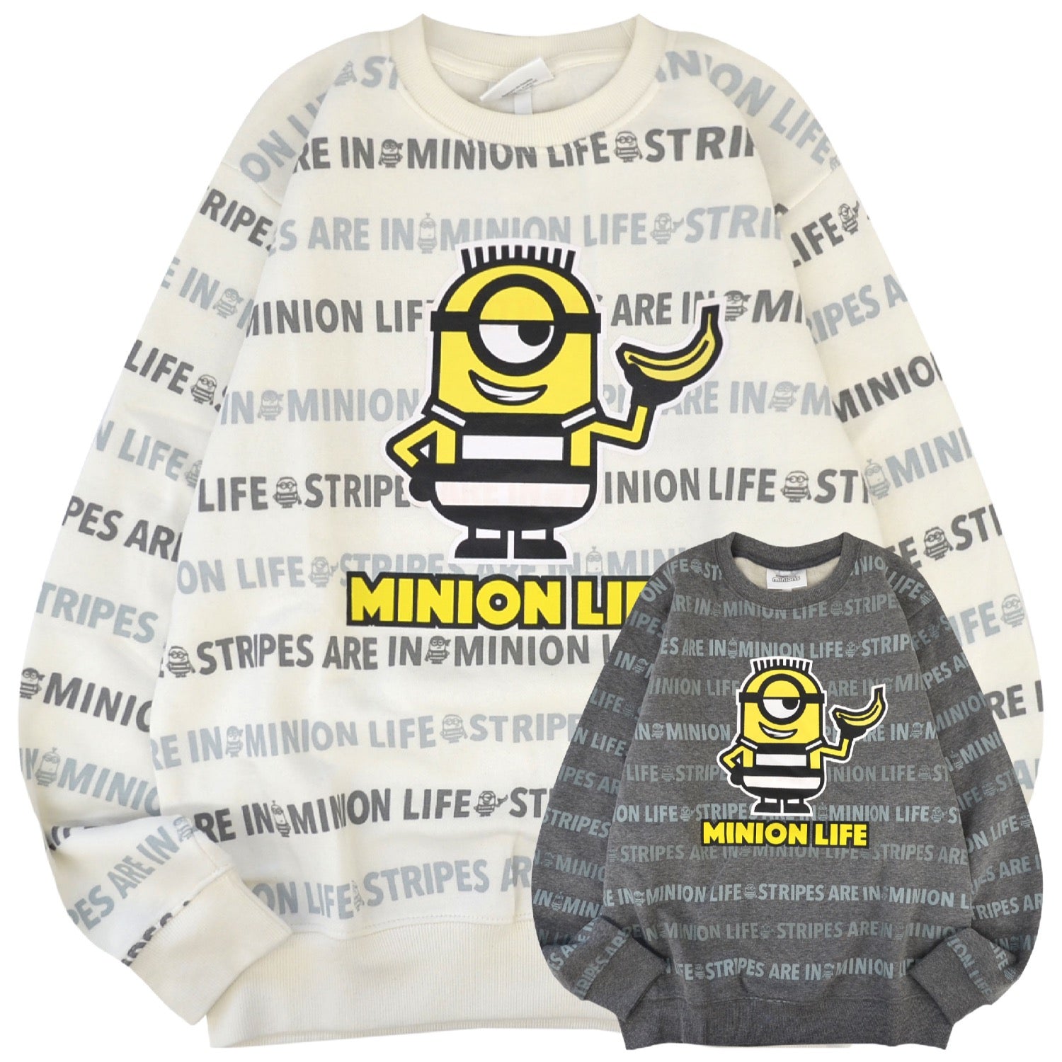 ミニオン ミニオンズ トレーナー 裏起毛 スウェット プリント ms1304-640