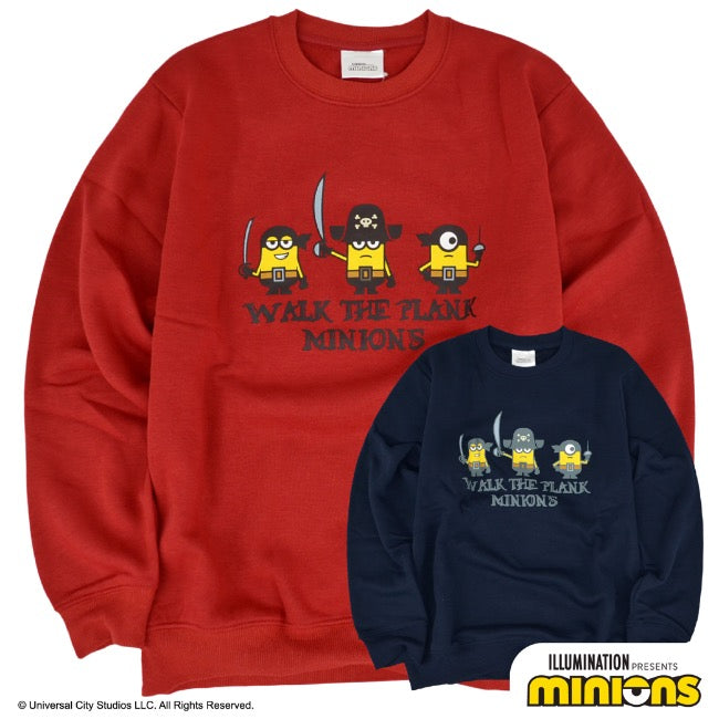 ミニオン 裏起毛 トレーナー 秋冬 ミニオンズ 海賊 プリント スウェット ms1304-641