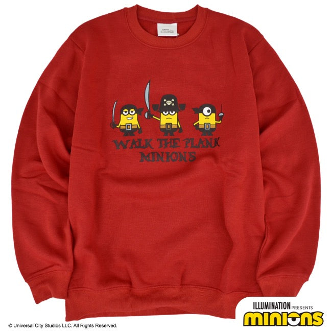 ミニオン 裏起毛 トレーナー 秋冬 ミニオンズ 海賊 プリント スウェット ms1304-641