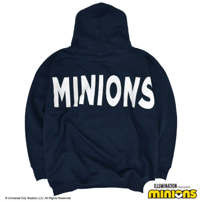 ミニオン 裏起毛 パーカー 秋冬 ミニオンズ プリント バックプリント プルパーカー ms1304-644