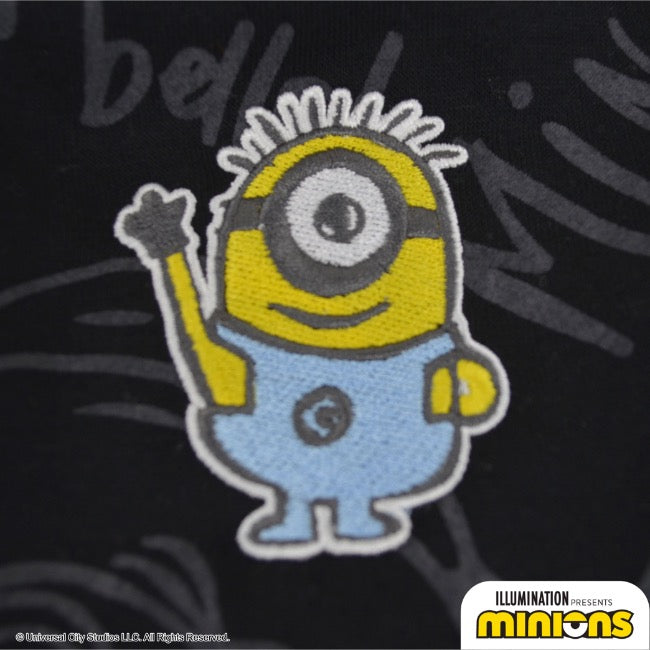 ミニオン 裏起毛 パーカー 秋冬 ミニオンズ プリント プルパーカー ワッペン付 ms1304-646