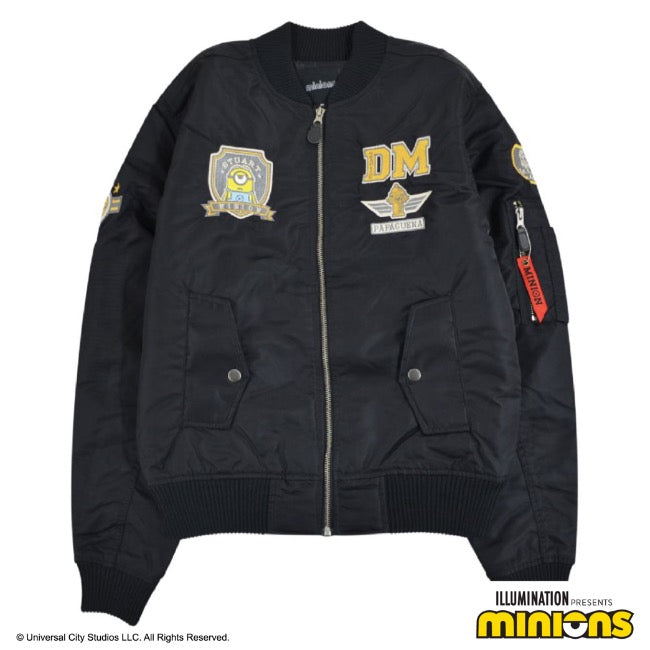 ミニオン MA-1 ジャケット アウター 春秋冬 ミニオンズ ワッペン ms1804-653
