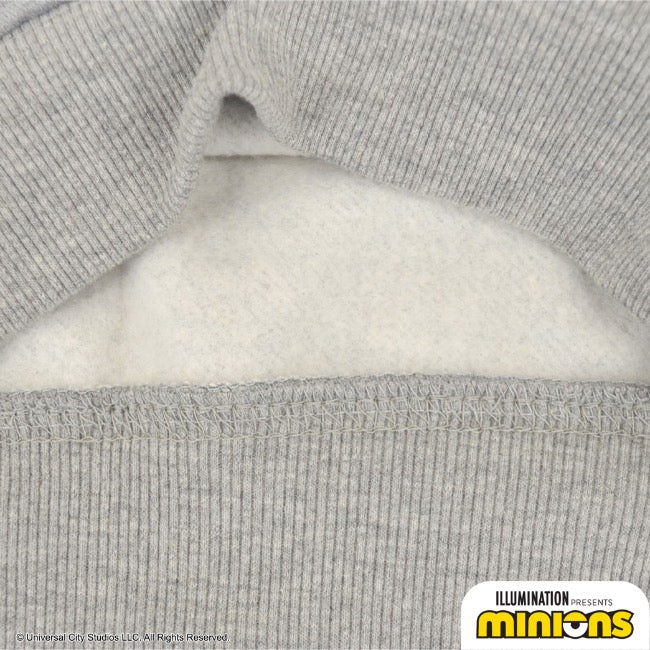 キッズ ミニオン 裏起毛 トレーナー ミニオンズ サガラ刺繍 子供服 子供 KIDS ms6304-658