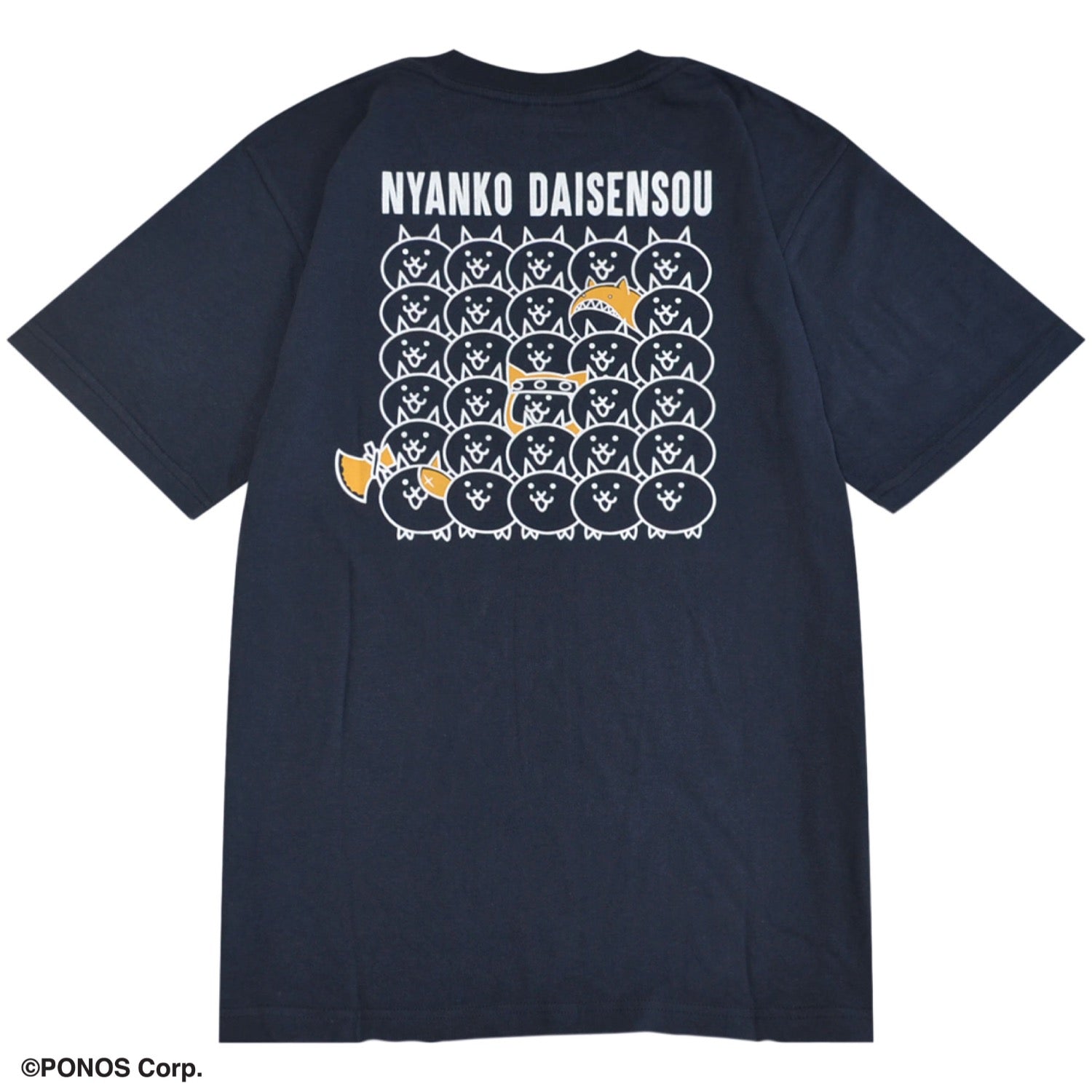 にゃんこ大戦争 半袖 Tシャツ プリント メンズ レディース ユニセックス 天竺 ルームウェア 部屋着 キャラクター グッズ nd1152-028