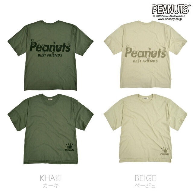 スヌーピー オーバーサイズ Tシャツ ペア 春 夏 メンズ レイヤード 韓国 ファッション ビッグシルエット 半袖 無地 おしゃれ ビッグtシャツ 綿100% コットン レディース 対応 サイズ 半袖 oe1401-sp2
