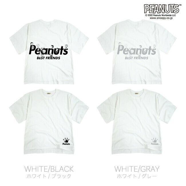 スヌーピー オーバーサイズ Tシャツ ペア 春 夏 メンズ レイヤード 韓国 ファッション ビッグシルエット 半袖 無地 おしゃれ ビッグtシャツ 綿100% コットン レディース 対応 サイズ 半袖 oe1401-sp2