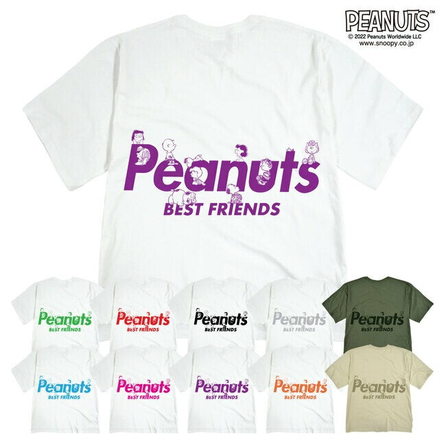 スヌーピー オーバーサイズ Tシャツ ペア 春 夏 メンズ レイヤード 韓国 ファッション ビッグシルエット 半袖 無地 おしゃれ ビッグtシャツ 綿100% コットン レディース 対応 サイズ 半袖 oe1401-sp2