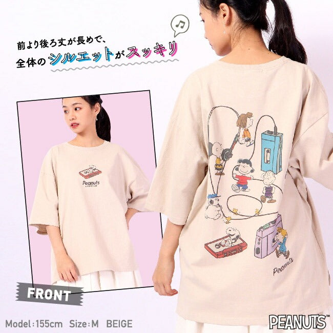 スヌーピー Tシャツ ピーナッツ 半袖 ラジオ 音楽 ミュージック SNOOPY PEANUTS oe1401-sp4
