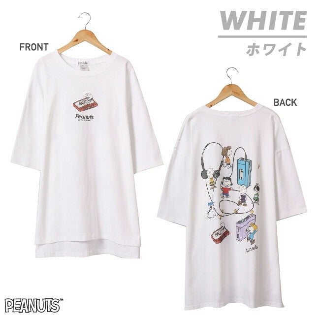 スヌーピー Tシャツ ピーナッツ 半袖 ラジオ 音楽 ミュージック SNOOPY PEANUTS oe1401-sp4