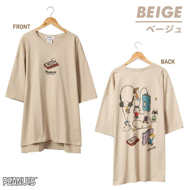 スヌーピー Tシャツ ピーナッツ 半袖 ラジオ 音楽 ミュージック SNOOPY PEANUTS oe1401-sp4