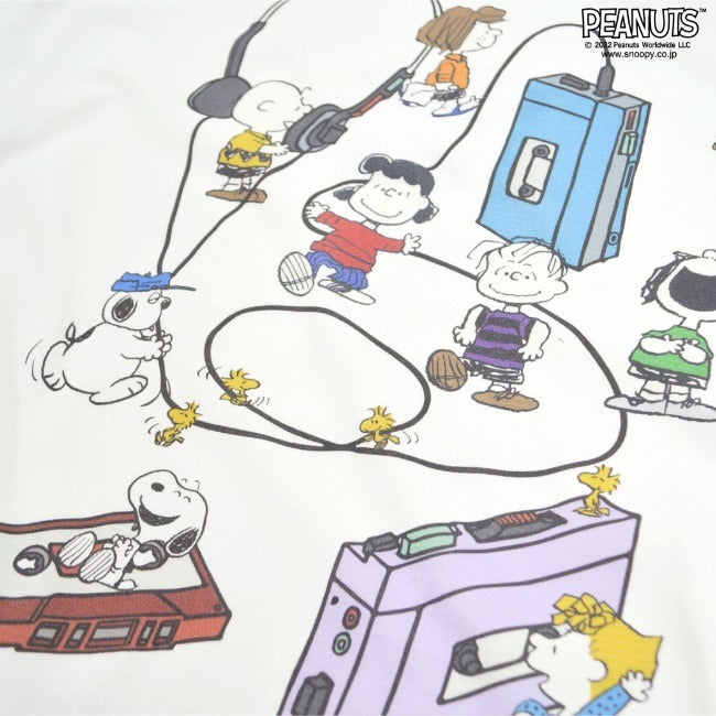 スヌーピー Tシャツ ピーナッツ 半袖 ラジオ 音楽 ミュージック SNOOPY PEANUTS oe1401-sp4