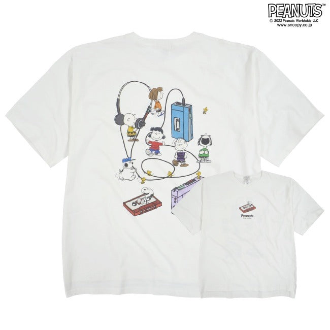 スヌーピー Tシャツ ピーナッツ 半袖 ラジオ 音楽 ミュージック SNOOPY PEANUTS oe1401-sp4
