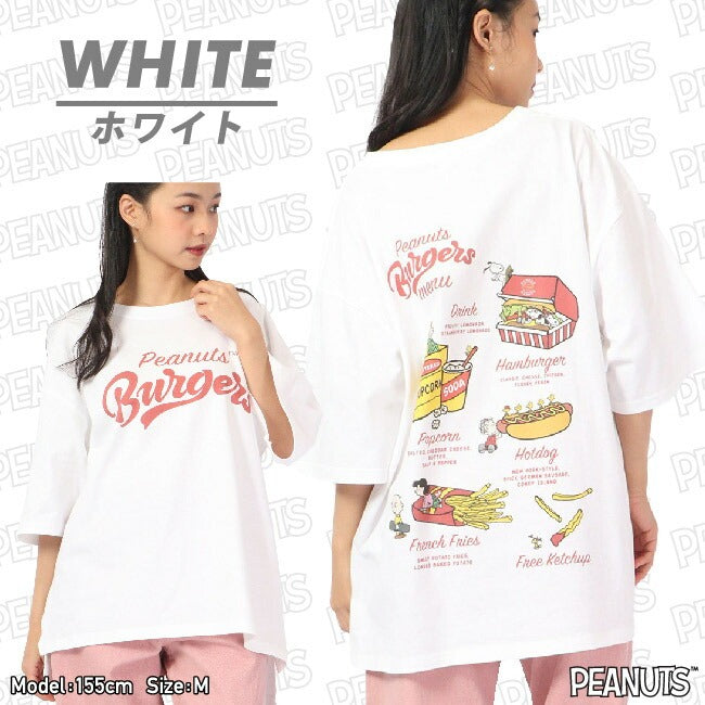 スヌーピー Tシャツ ピーナッツ 半袖 ハンバーガー SNOOPY PEANUTS oe1401-sp5
