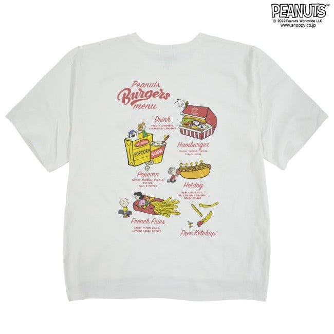 スヌーピー Tシャツ ピーナッツ 半袖 ハンバーガー SNOOPY PEANUTS oe1401-sp5