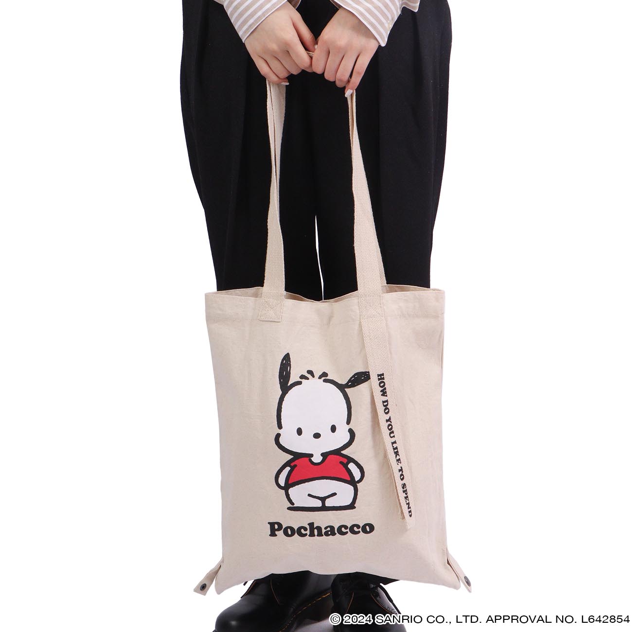 ポチャッコ トート バケット バッグ 2WAY お買い物袋 エコバッグ グッズ サンリオ キャラクターズ pc-1000