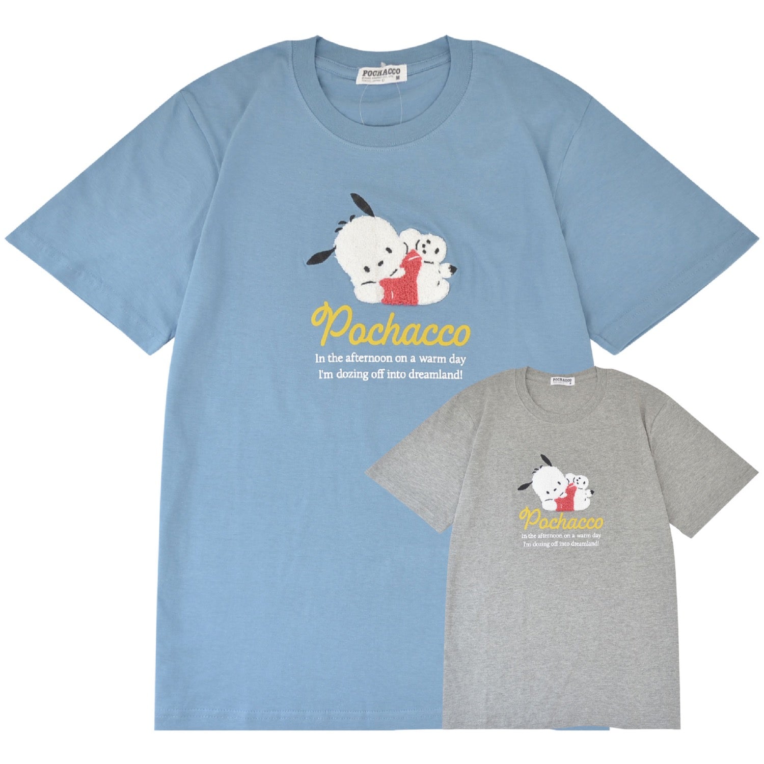 ポチャッコ Tシャツ 半袖 刺繍 プリント トップス サガラ刺繍 サンリオ キャラクターズ メンズ レディース