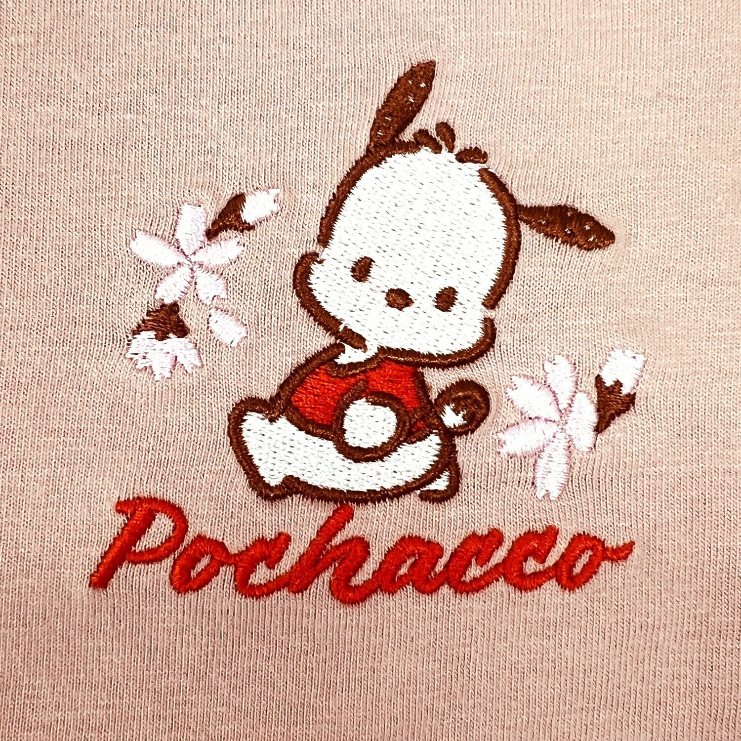 ポチャッコ 和柄 半袖 Tシャツ 刺繍 バックプリント 天竺 メンズ レディース サンリオ キャラクターズ sanrio pc1162-71