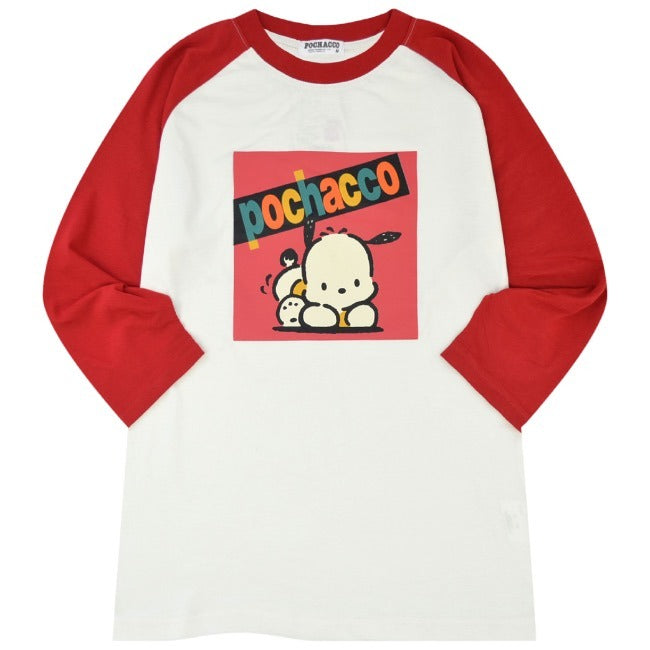 ポチャッコ Tシャツ 長袖 ロンT 七分袖 サンリオ キャラクターズ プリント ラグラン メンズ レディース pc1243-25