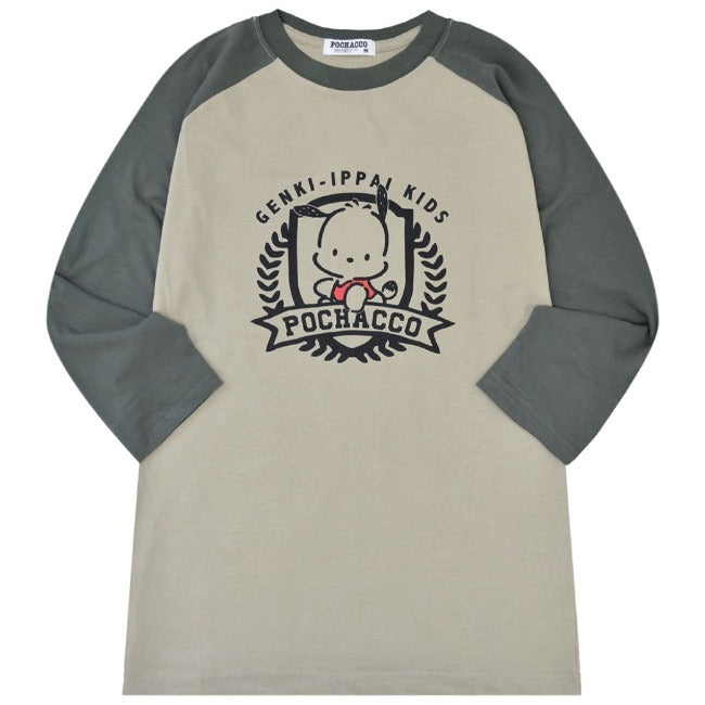 ポチャッコ Tシャツ 長袖 ロンT 七分袖 サンリオ キャラクターズ プリント ラグラン メンズ レディース pc1243-25
