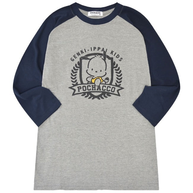 ポチャッコ Tシャツ 長袖 ロンT 七分袖 サンリオ キャラクターズ プリント ラグラン メンズ レディース pc1243-25