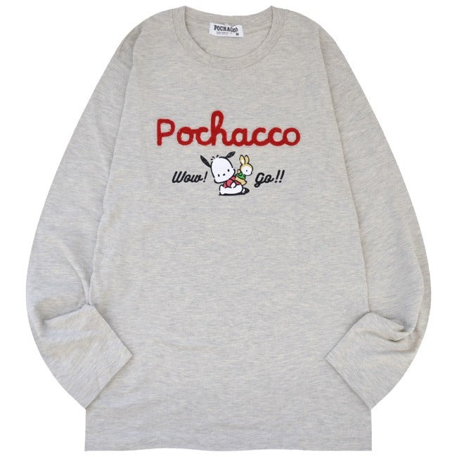 ポチャッコ Tシャツ 長袖 ロンT サンリオ キャラクターズ プリント メンズ レディース pc1243-33