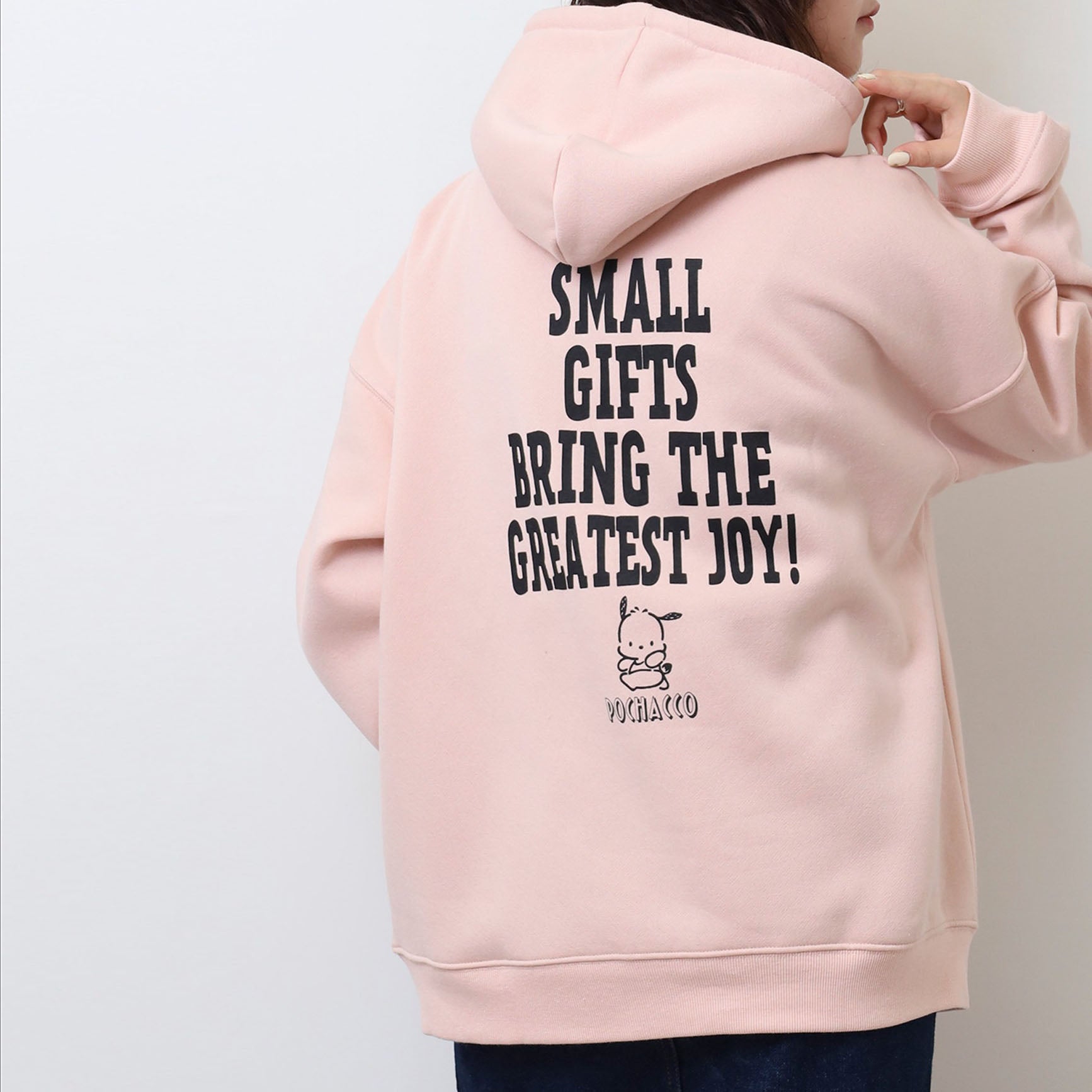 ポチャッコ 裏起毛 スウェット パーカー ビッグ オーバーサイズ サンリオ キャラクターズ プリント メンズ レディース pc1344-164