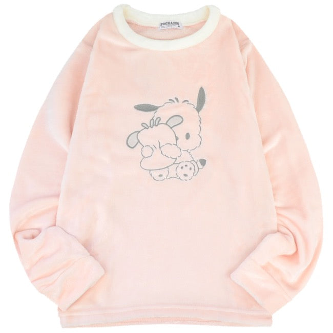 ポチャッコ トレーナー スウェット パンツ フリース セットアップ ルームウェア 部屋着 パジャマ サンリオ キャラクターズ pc1644-93