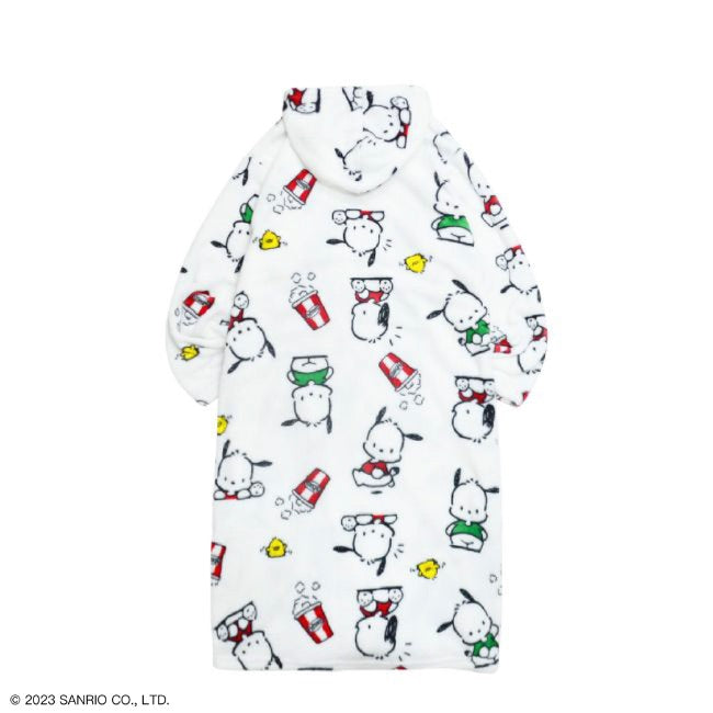 ポチャッコ フリース パーカー 着る毛布 ブランケット ルームウェア 毛布 レディース キッズ メンズ M L 大きいサイズ アウトドア サンリオ キャラクターズ pc1814-691