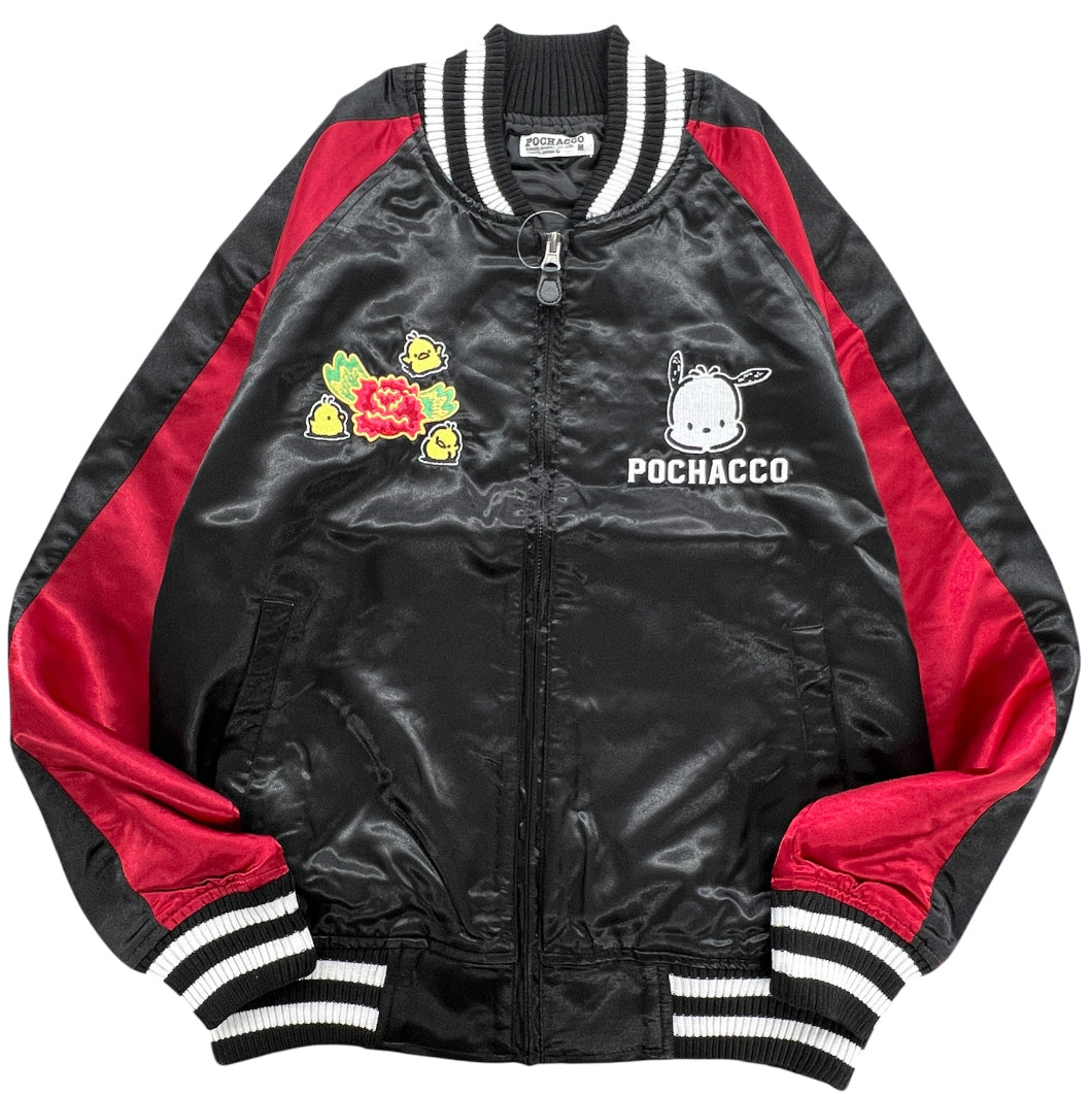 ポチャッコ 刺繍 スカジャン 秋冬 アウター ジャケット ブルゾン キャラクター サンリオ sanrio pc1853-36