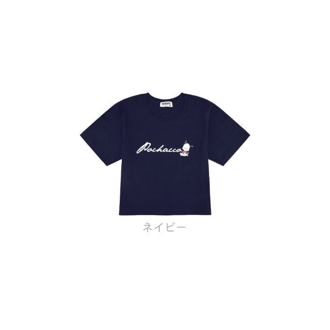 ポチャッコ サンリオ キャラクターズ ちびT レディース ショート丈 ワイド幅 半袖 Tシャツ pc2142-341