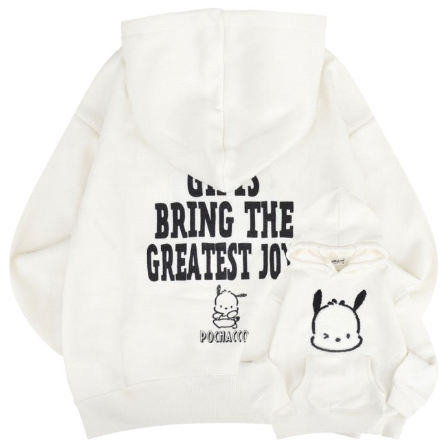 ポチャッコ パーカー 裏起毛 スウェット キッズ 子供 ビッグシルエット オーバーサイズ サンリオ キャラクターズ pc6344-176