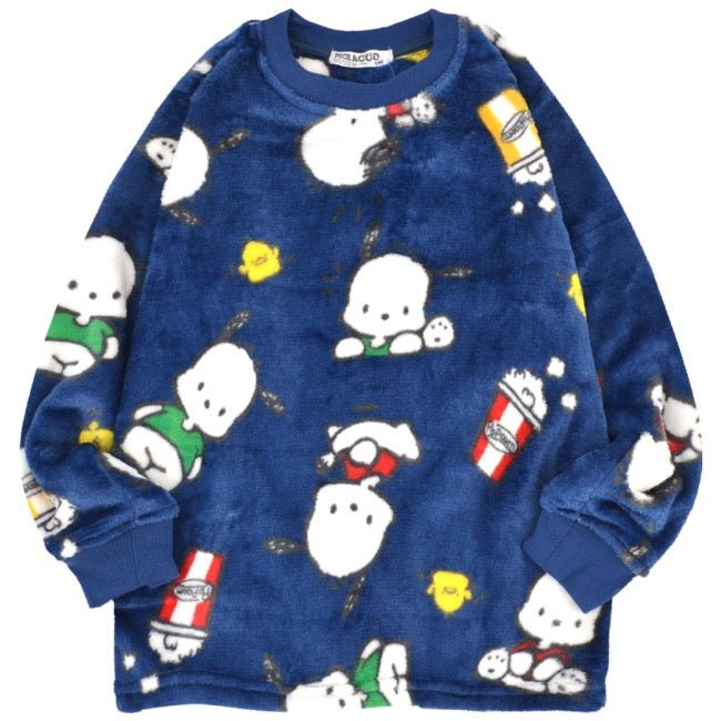 ポチャッコ パーカー 裏起毛 スウェット キッズ 子供 ビッグシルエット オーバーサイズ サンリオ キャラクターズ pc6644-183