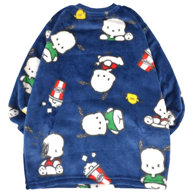 ポチャッコ パーカー 裏起毛 スウェット キッズ 子供 ビッグシルエット オーバーサイズ サンリオ キャラクターズ pc6644-183