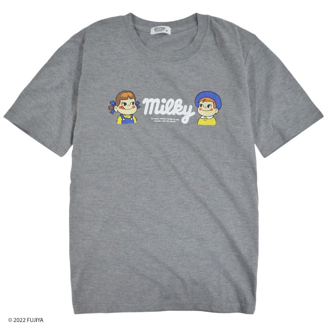 不二家 ペコちゃん ミルキー Tシャツ パッケージ デザイン レディース プリント M L LL pe2122-81