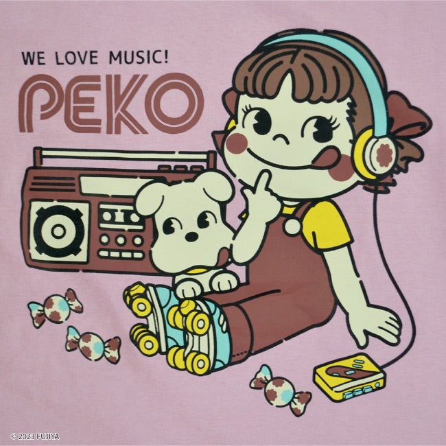 ペコちゃん 不二家 ミルキー Tシャツ 半袖 レディース レトロ プリント pe2122-82