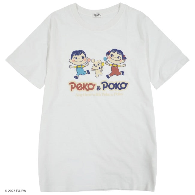 ペコちゃん 不二家 ミルキー Tシャツ 半袖 レディース レトロ プリント pe2122-82