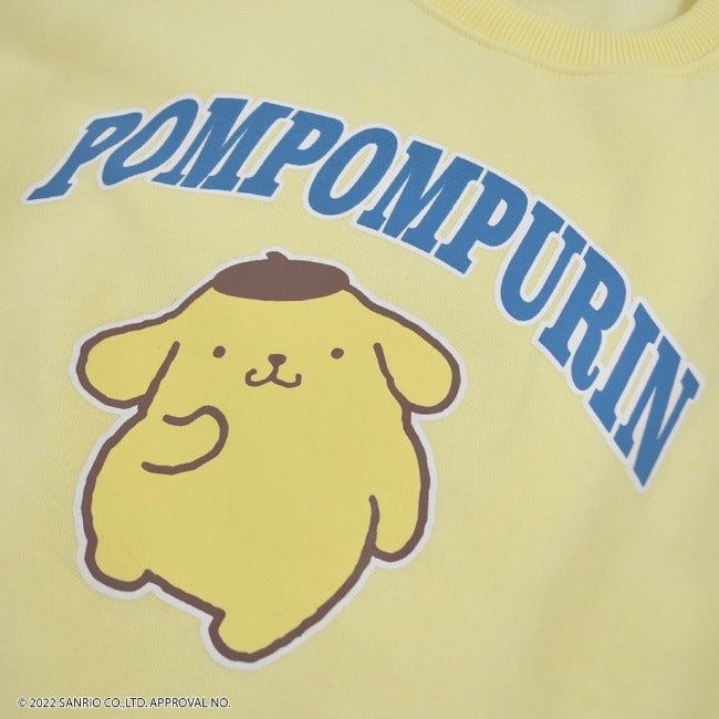 ポムポムプリン トレーナー 裏起毛 スウェット 長袖 プリント M L LL サンリオ キャラクターズ pp1324-650