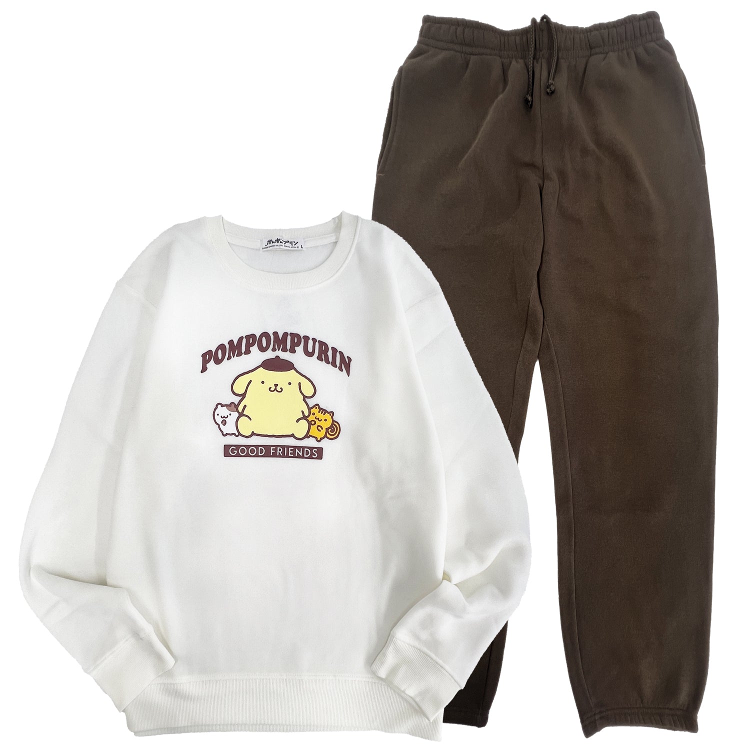 サンリオキャラクターズ あったか ルームウェア セットアップ 秋冬 部屋着 裏起毛 1654sanrio-shopify