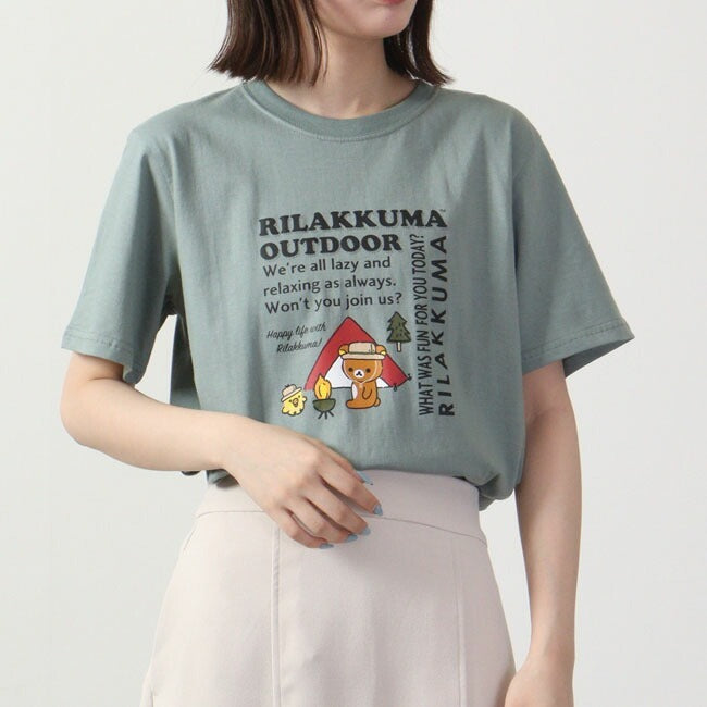 リラックマ サンエックス Tシャツ 半袖 プリント トップス アウトドア San-X rk1132-298