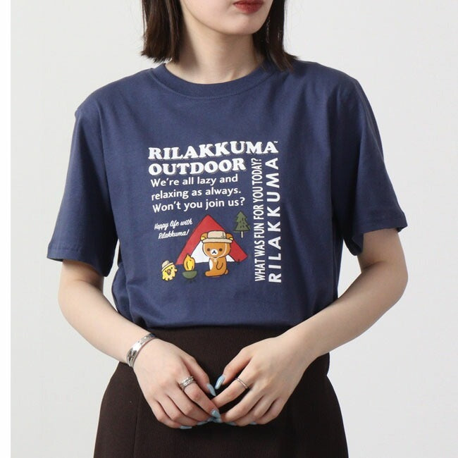 リラックマ サンエックス Tシャツ 半袖 プリント トップス アウトドア San-X rk1132-298