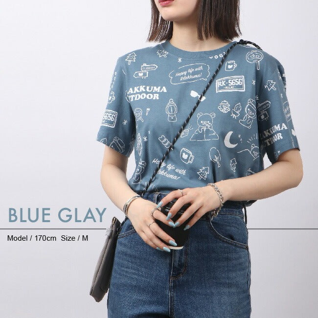 リラックマ アウトドア Tシャツ 半袖 春夏 Rilakkuma San-x rk1132-299