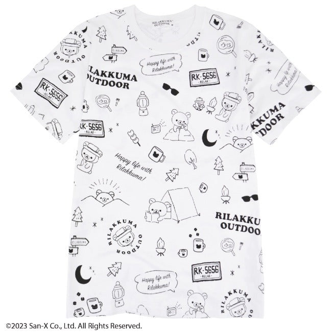 リラックマ アウトドア Tシャツ 半袖 春夏 Rilakkuma San-x rk1132-299